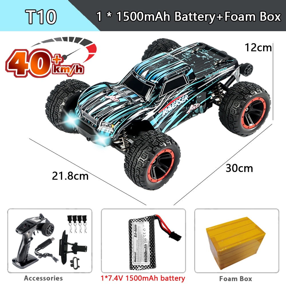 HBX 2105A T10 1:14 75KM/H RC Car 4WD Brushless Remote Control Cars High Speed Drift Monster Truck for Kids vs Wltoys 144001 Toys