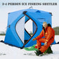 Portable Ice Fishing Shelter Easy Set-up Outdoor Fishing Tent Ice Fishing House Waterproof and Windproof Winter Camping Tent