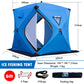 Portable Ice Fishing Shelter Easy Set-up Outdoor Fishing Tent Ice Fishing House Waterproof and Windproof Winter Camping Tent