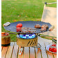 17800W Outdoor Strong Fire Burner Windproof Portable Camping Gas Stove 7 Heads Barbecue Gas Cooker Tourist Burner Camp Supplies
