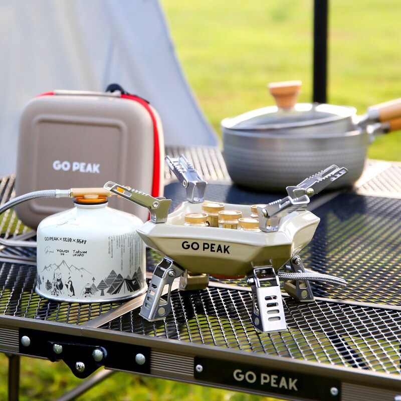 18000W High Power Camping Gas Stove Portable Windproof Tactical Stove Strong Fire Burner Outdoor Tourist Gas Stove Cooker Heater