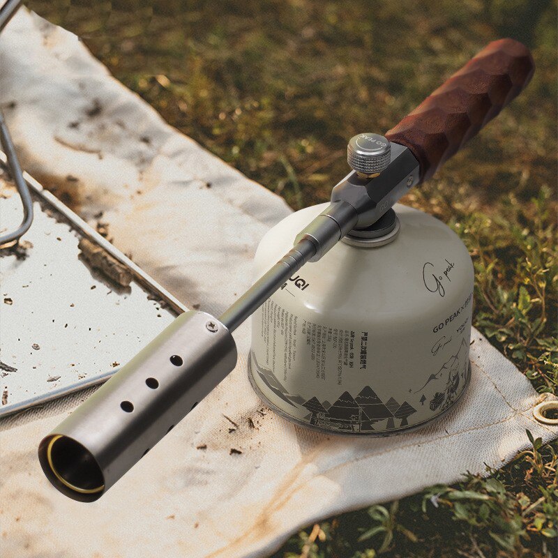 GOPEAK Kitchen Igniter Straight Handle Handheld Long Gas Canister Windproof Spitfire Gun Outdoor Camping Barbecue Utensils