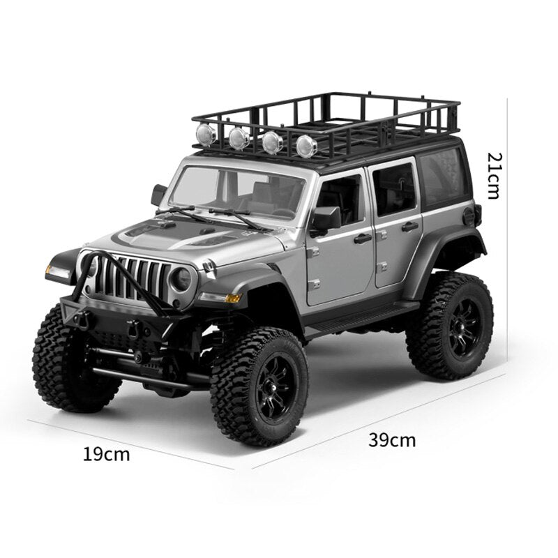 RC Crawler 4x4 Car MN128  2.4G Climbing Buggy Professional with LED Light Full Scale Remote Control Cars Toys for Boys Gift