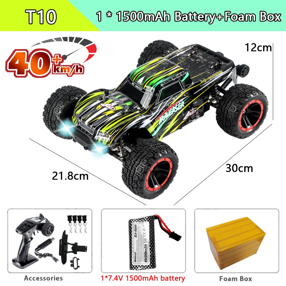 HBX 2105A T10 1:14 75KM/H RC Car 4WD Brushless Remote Control Cars High Speed Drift Monster Truck for Kids vs Wltoys 144001 Toys