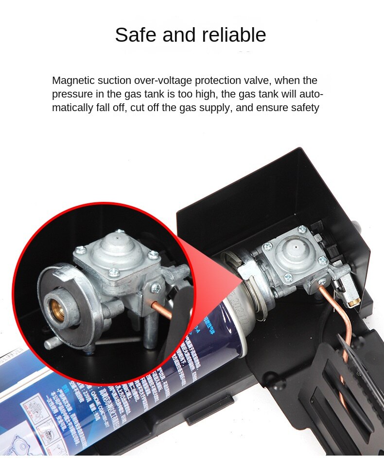Outdoor Folding Gas Burner Portable Camping Stove Stainless Steel Tourist Gas Stove Hiking Camping Burner Trips Furnace Cookware