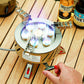 17800W Outdoor Strong Fire Burner Windproof Portable Camping Gas Stove 7 Heads Barbecue Gas Cooker Tourist Burner Camp Supplies