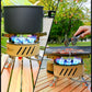 17800W Outdoor Strong Fire Burner Windproof Portable Camping Gas Stove 7 Heads Barbecue Gas Cooker Tourist Burner Camp Supplies