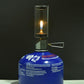 Windproof Gas Light for BRS-55 Dreamlike Candlelight Lamp Wickless Glass Shade Tent Light Burner Outdoor Camping Picnic Lamp