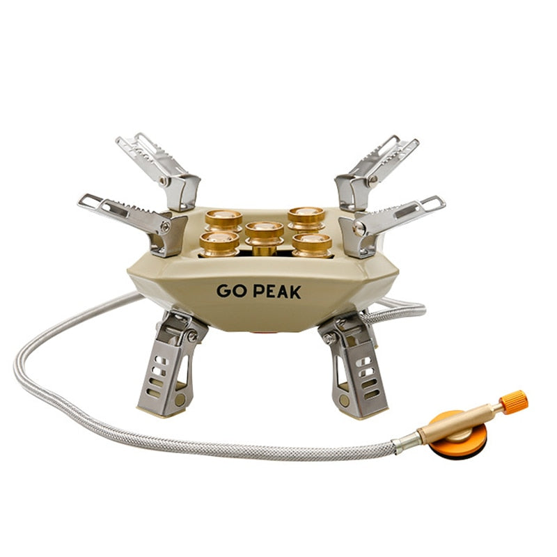 18000W High Power Camping Gas Stove Portable Windproof Tactical Stove Strong Fire Burner Outdoor Tourist Gas Stove Cooker Heater