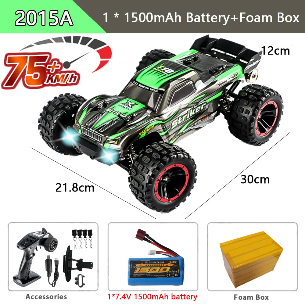 HBX 2105A T10 1:14 75KM/H RC Car 4WD Brushless Remote Control Cars High Speed Drift Monster Truck for Kids vs Wltoys 144001 Toys