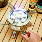 17800W Outdoor Strong Fire Burner Windproof Portable Camping Gas Stove 7 Heads Barbecue Gas Cooker Tourist Burner Camp Supplies