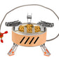 17800W Outdoor Strong Fire Burner Windproof Portable Camping Gas Stove 7 Heads Barbecue Gas Cooker Tourist Burner Camp Supplies