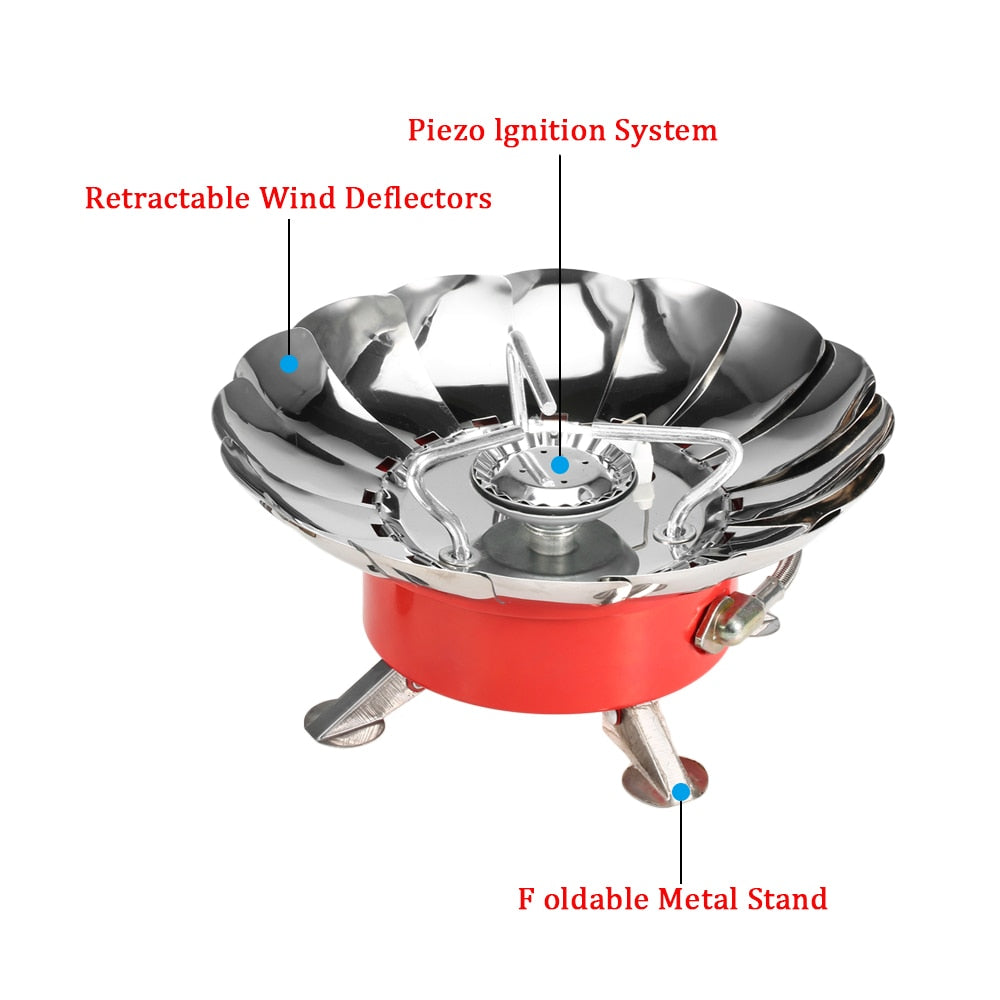 Portable Windproof Camping Stove Gas