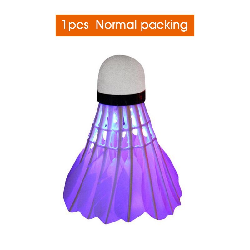 1PCS Lighting Badminton shuttlecock Dark Night Colorful LED Lighting Sport Badminton Ball Accessories Light Spot Shuttle cock