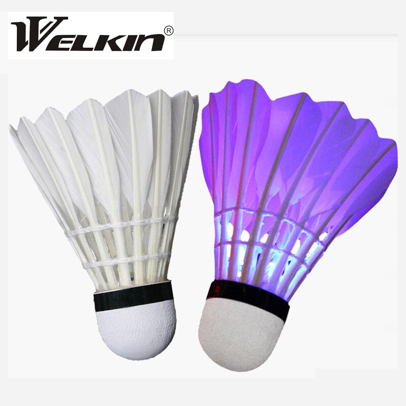 1PCS Lighting Badminton shuttlecock Dark Night Colorful LED Lighting Sport Badminton Ball Accessories Light Spot Shuttle cock