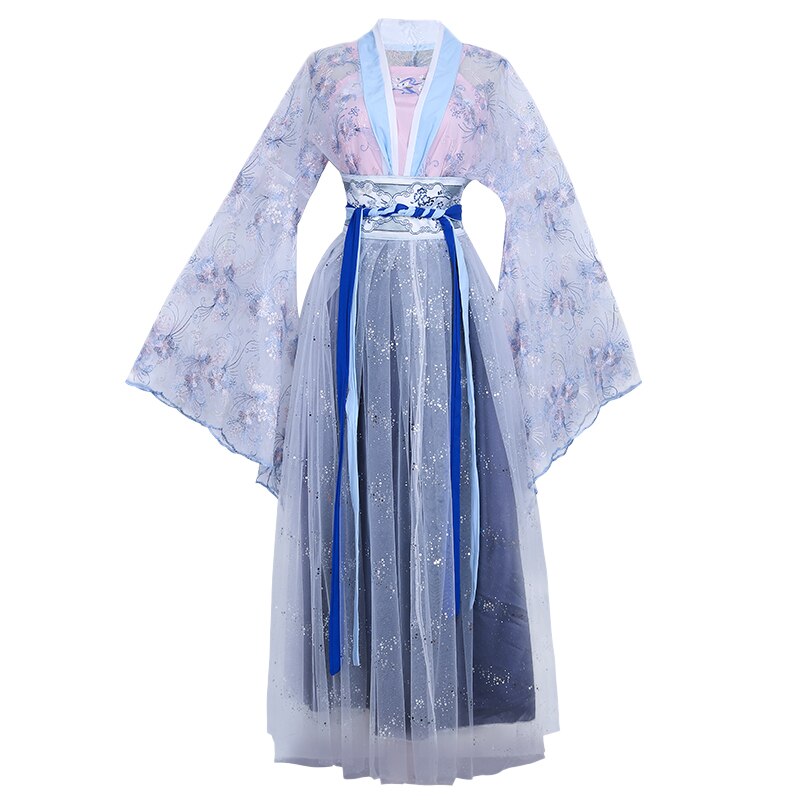 Ancient Hanfu Dress Folk Dance Costume Women Han Dynasty Princess Fairy Hanfu Dress Oriental Style Dance Clothing Girl Cosplay