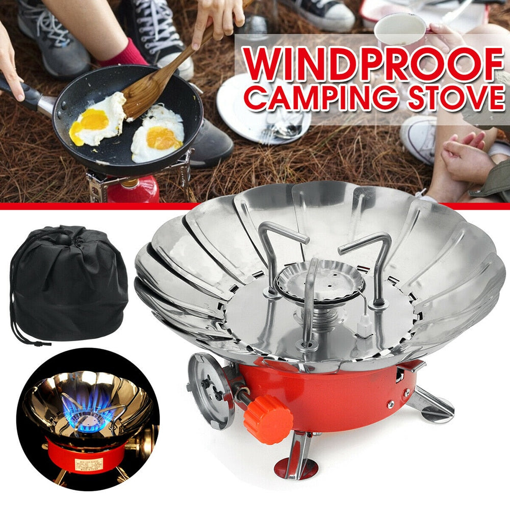 Portable Windproof Camping Stove Gas