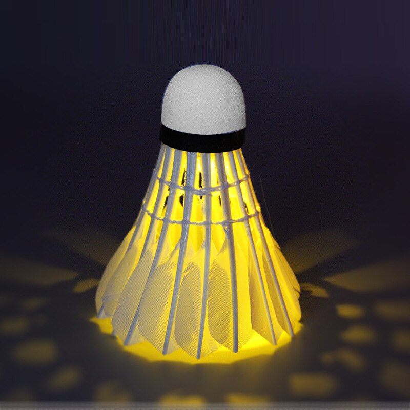 1PCS Lighting Badminton shuttlecock Dark Night Colorful LED Lighting Sport Badminton Ball Accessories Light Spot Shuttle cock