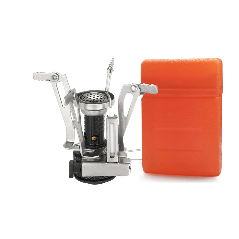 Mini Gas Stove Outdoor Folding Tourist Burner Portable Furnace Picnic Cooking Split Stoves Cooker Gas Burner Camping Supplies