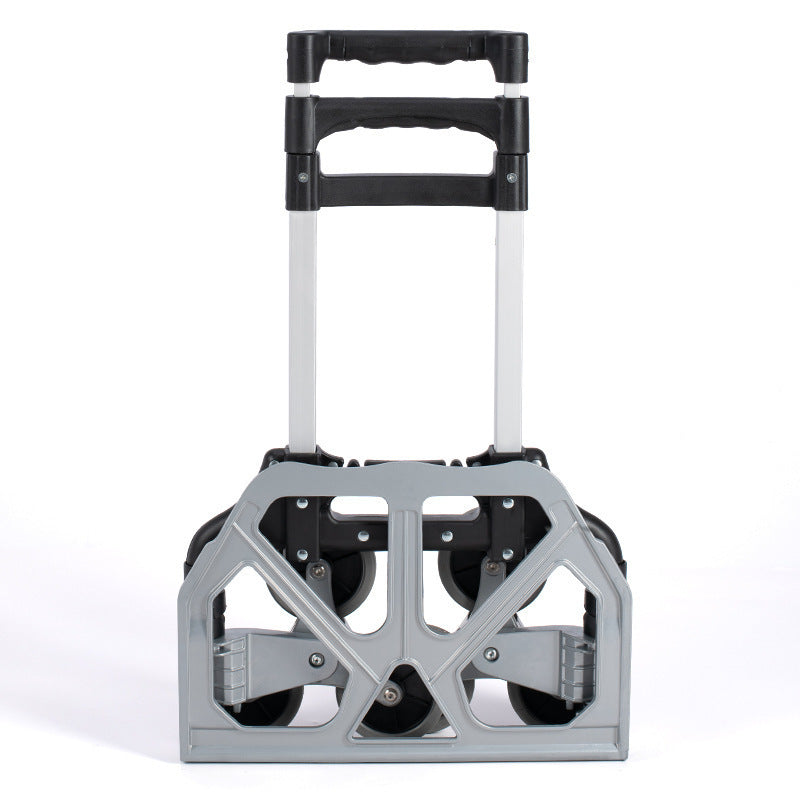 Six-wheel climbing artifact folding aluminum alloy luggage cart shopping cart grocery cart pull rod cart home