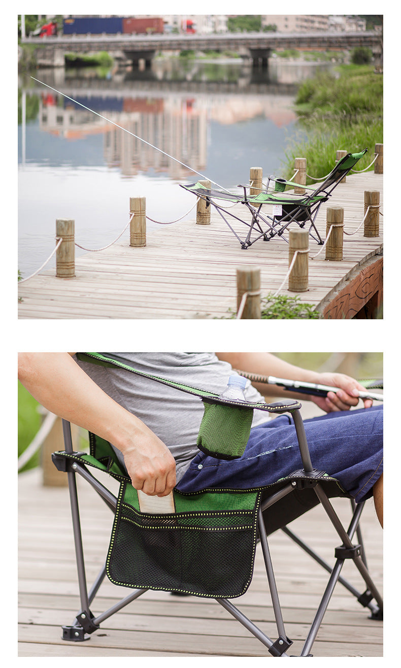 Manufacturer direct selling outdoor folding chair beach chair reclining chair portable camping picnic chair leisure fishing chair director chair