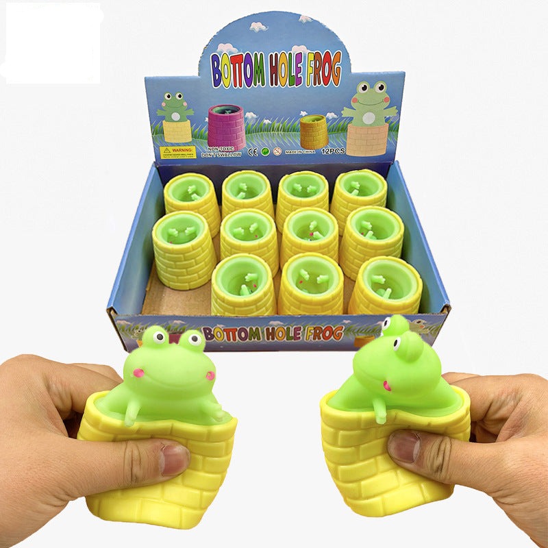 12 pieces, creative decompression cute cheese mouse cup pinching music squeezing vent squirrel cup decompression toy