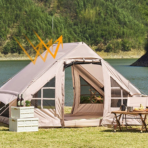 Tent outdoor fully automatic inflatable camping multi-person thickening rain-proof oversized exquisite camping equipment