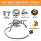 Camping Gas Stove Portable Gas Burner Tourism Picnic Strong Fire Burner Survival Equipment Outdoor Accessories Camping Supplies