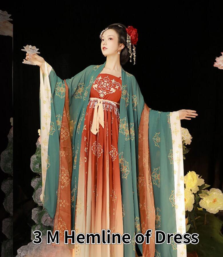Hanfu Women Qing Dynasty Costumes Ancient Hanfu Chinese Traditional Dress Princess Fairy Dance Clothing for Cosplay Performance