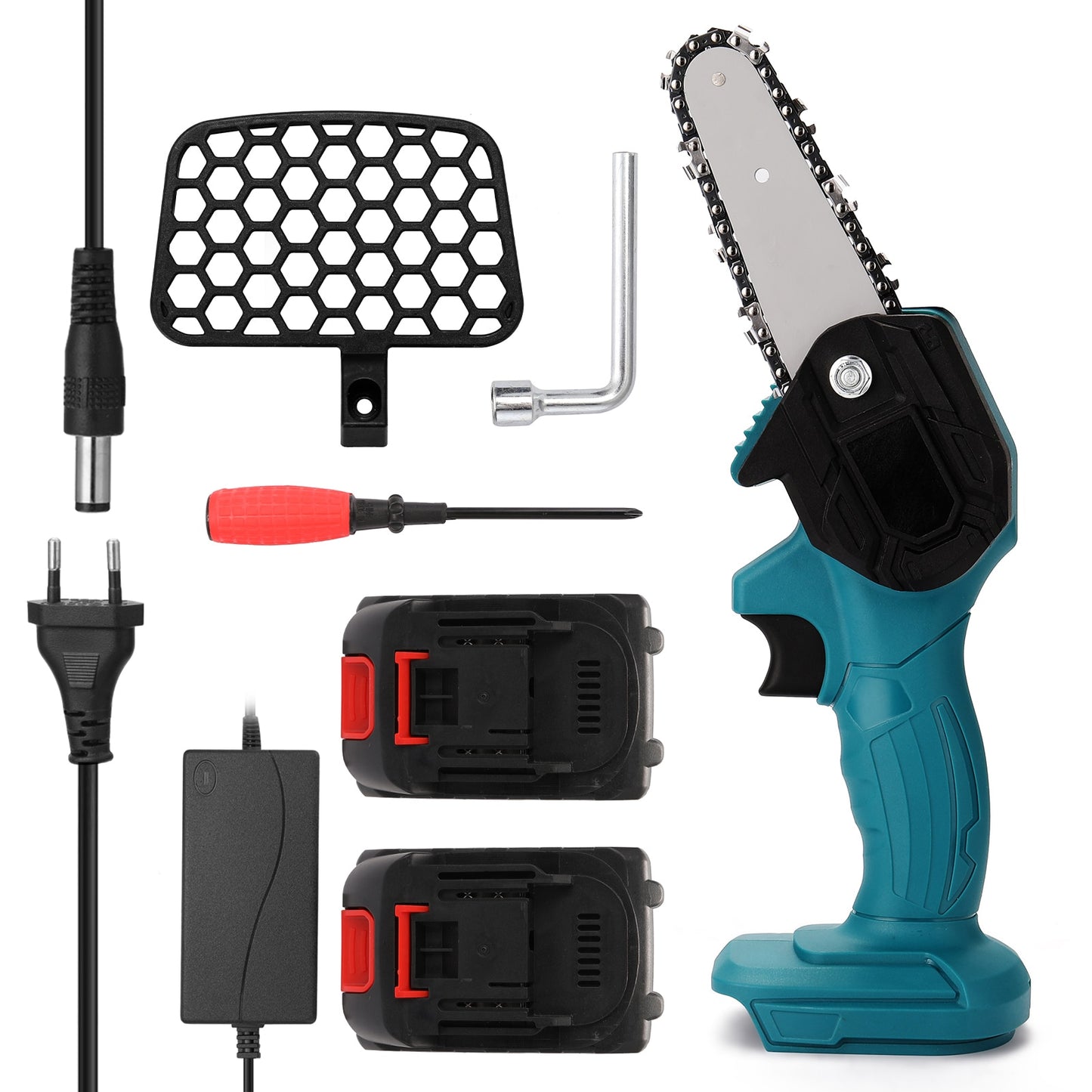 21V 4-6Inch Portable Electric Pruning-Saw 88VF Wood Spliting Chainsaw Brush Motor One-handed Woodworking Tool for Garden Orchard
