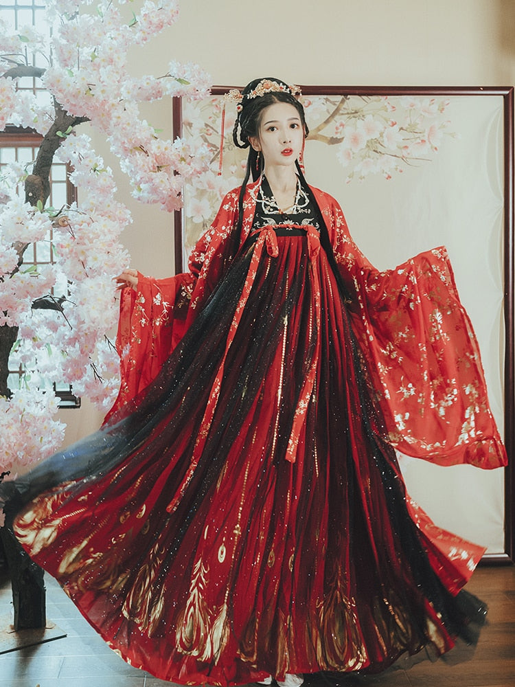 Hanfu Women Qing Dynasty Costumes Ancient Hanfu Chinese Traditional Dress Princess Fairy Dance Clothing for Cosplay Performance