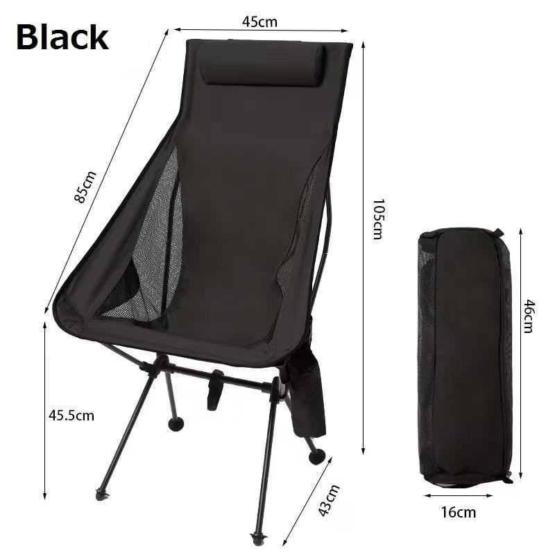 New Upgraded Outdoor Folding Chair Ultralight Aluminiu Alloy Camping Chair 150KG High Load Fishing Chair Beach Garden BBQ Chair