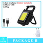 Mini LED Working Light Portable Pocket Flashlight USB Rechargeable Key Light Lantern Camping Outside Hiking COB Lantern
