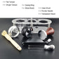 1-7Pcs 51mm/53mm/58mm Adjustable 3Angle Flat Base Coffee Tamper Powder Needle Clean Brush With Transparent Stand Accessories