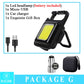 Mini LED Working Light Portable Pocket Flashlight USB Rechargeable Key Light Lantern Camping Outside Hiking COB Lantern