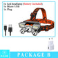 5 LED Built in 18650 Battery Headlamp USB Rechargeable Portable Flashlight Lantern Headlamp Outdoor Camping Headlight