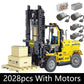 Technical Car Excavator APP Remote Control Moter Power T4001 Bricks Building Blocks Engineering Truck Toys Kids Moc Sets Gift