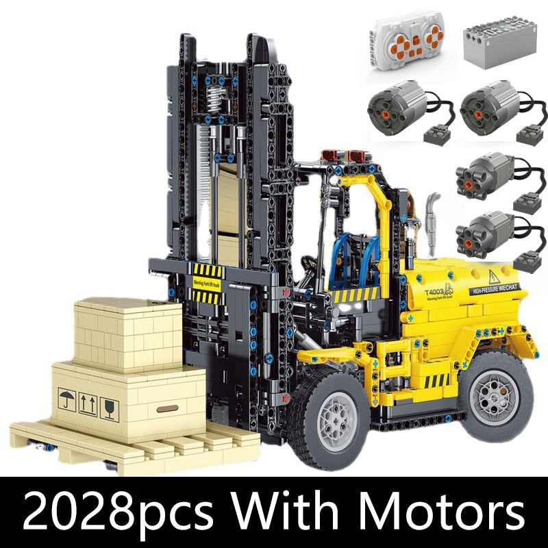 Technical Car Excavator APP Remote Control Moter Power T4001 Bricks Building Blocks Engineering Truck Toys Kids Moc Sets Gift