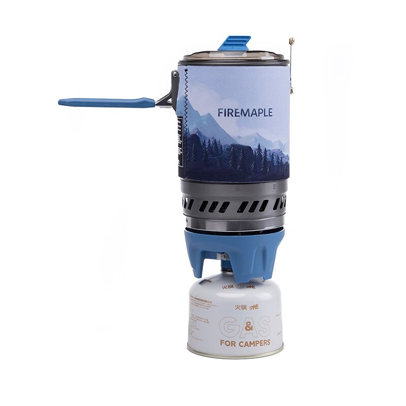 Portable Outdoor Camping Stove Micro Regulator Valve Electric Jet Burners Pot Bowl Set X5 Polaris