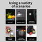 Mini LED Working Light Portable Pocket Flashlight USB Rechargeable Key Light Lantern Camping Outside Hiking COB Lantern