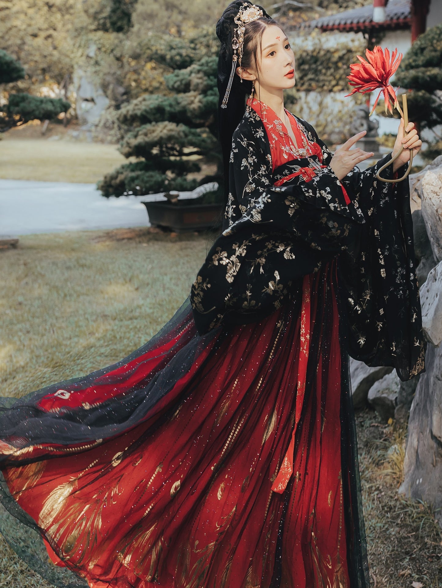 Hanfu Women Qing Dynasty Costumes Ancient Hanfu Chinese Traditional Dress Princess Fairy Dance Clothing for Cosplay Performance
