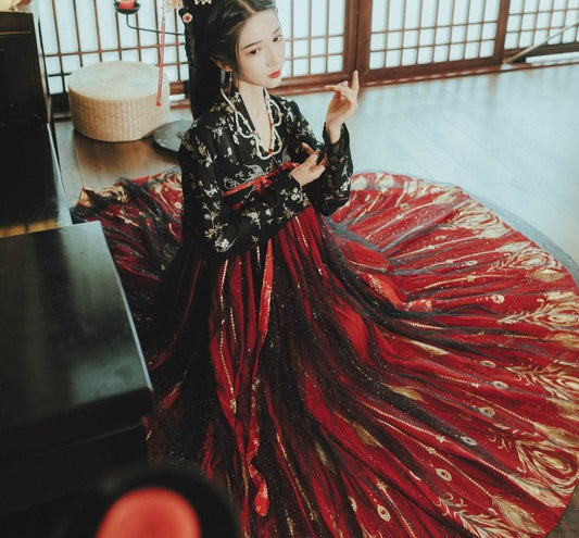 Hanfu Women Qing Dynasty Costumes Ancient Hanfu Chinese Traditional Dress Princess Fairy Dance Clothing for Cosplay Performance