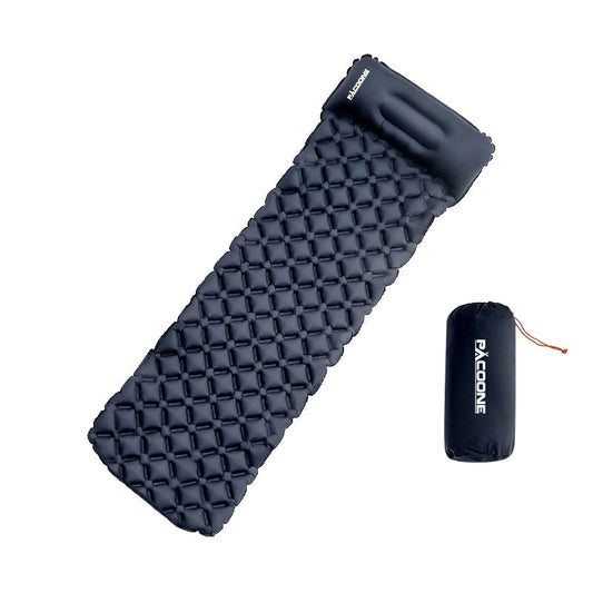 Outdoor Camping Sleeping Pad Folding Sleep Mat Beach  Inflat Mattress with Pillows Ultralight Air Mat Travel Hiking New