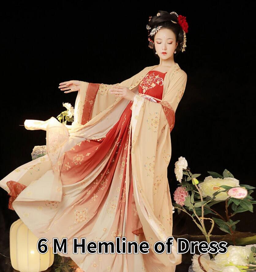 Hanfu Women Qing Dynasty Costumes Ancient Hanfu Chinese Traditional Dress Princess Fairy Dance Clothing for Cosplay Performance