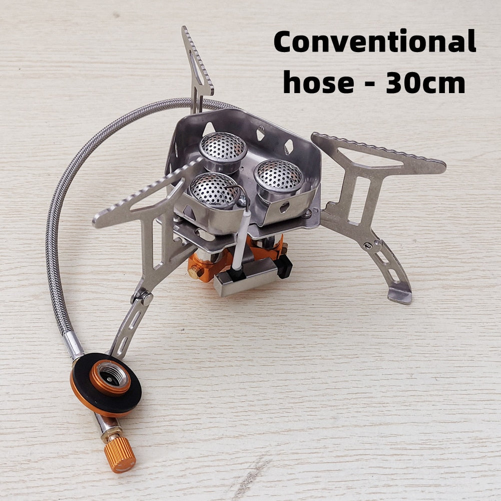 Camping 5800W 3 Windproof Burner Stove Portable Split Equipment Cooking Devices Outdoor Tourism Supplies Gas Burner Bbq Supplies
