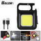 Mini LED Working Light Portable Pocket Flashlight USB Rechargeable Key Light Lantern Camping Outside Hiking COB Lantern