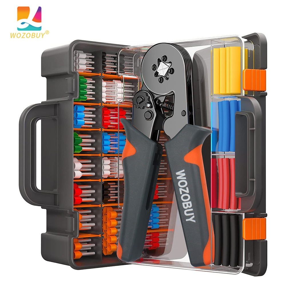 Tubular Terminal Crimping Tools Mini Electrical Pliers HSC8 6-4 0.25-10mm² 23-7AWG 6-6 0.25-6mm² High Precision Clamp Sets