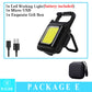 Mini LED Working Light Portable Pocket Flashlight USB Rechargeable Key Light Lantern Camping Outside Hiking COB Lantern