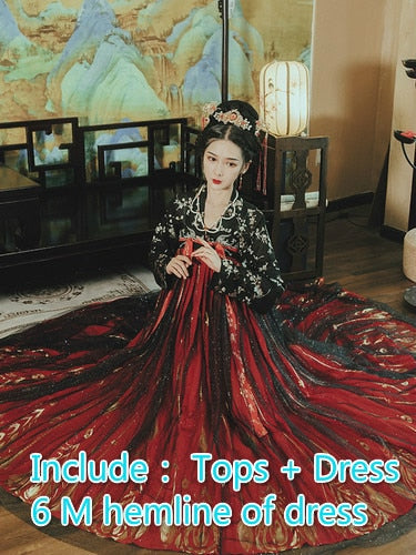 Hanfu Women Qing Dynasty Costumes Ancient Hanfu Chinese Traditional Dress Princess Fairy Dance Clothing for Cosplay Performance