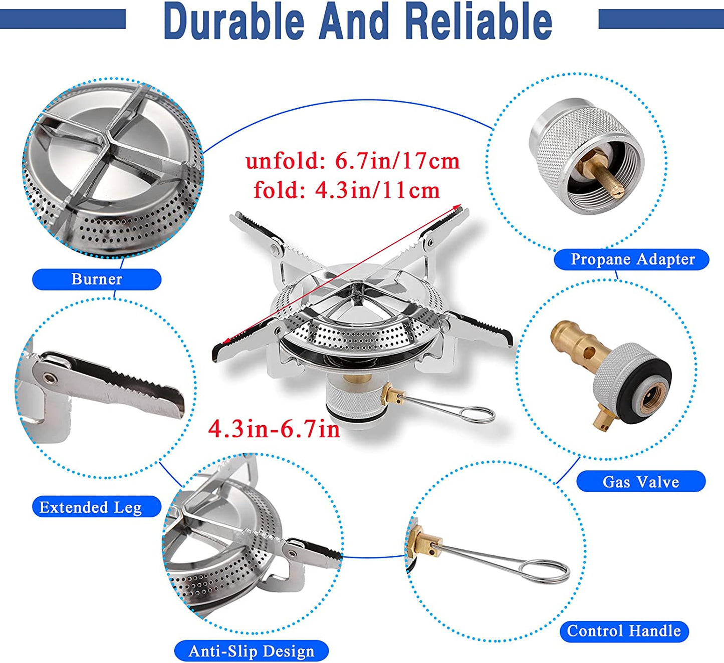 3000t Portable Integrated Outdoor Gas Burner Disc Burner Picnic Camping Kitchen Camp Gas Tourist Stove Camp Cooking Supplies  BR